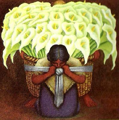 Diego Rivera kallor oil painting picture